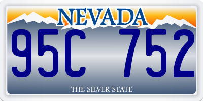 NV license plate 95C752