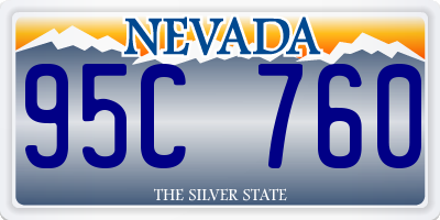 NV license plate 95C760