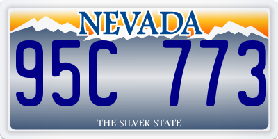 NV license plate 95C773