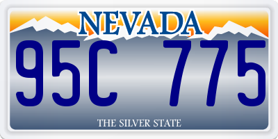 NV license plate 95C775