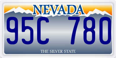 NV license plate 95C780