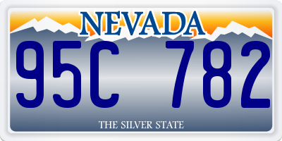 NV license plate 95C782