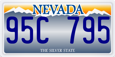 NV license plate 95C795
