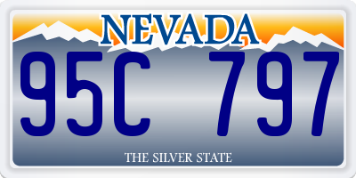 NV license plate 95C797