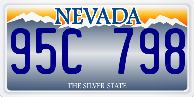 NV license plate 95C798
