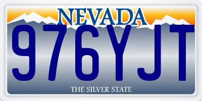 NV license plate 976YJT