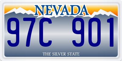 NV license plate 97C901