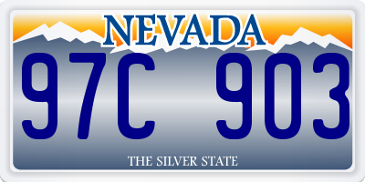 NV license plate 97C903