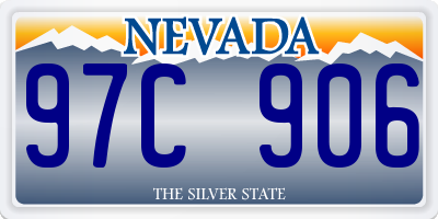 NV license plate 97C906