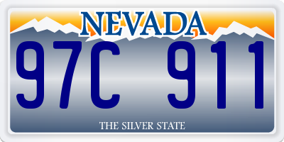NV license plate 97C911
