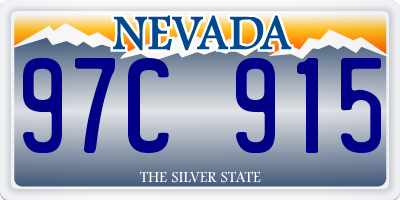 NV license plate 97C915