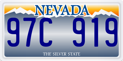 NV license plate 97C919