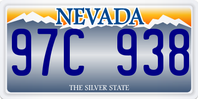 NV license plate 97C938