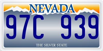 NV license plate 97C939