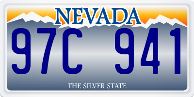 NV license plate 97C941
