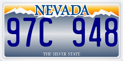 NV license plate 97C948