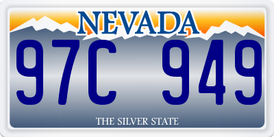 NV license plate 97C949