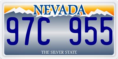 NV license plate 97C955