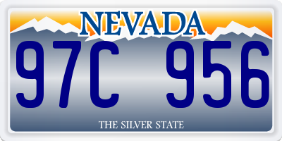NV license plate 97C956