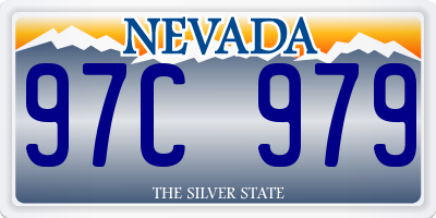 NV license plate 97C979