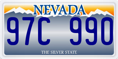 NV license plate 97C990