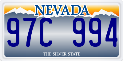 NV license plate 97C994