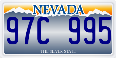 NV license plate 97C995
