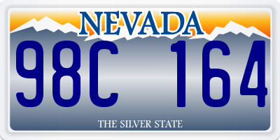 NV license plate 98C164
