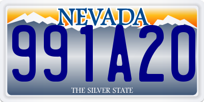 NV license plate 991A20