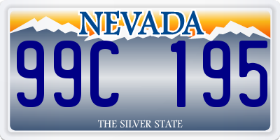 NV license plate 99C195