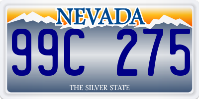 NV license plate 99C275