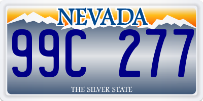 NV license plate 99C277