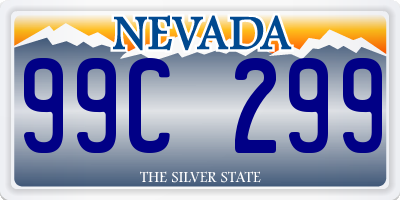 NV license plate 99C299