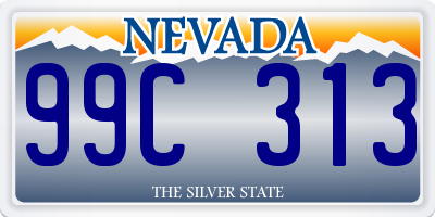 NV license plate 99C313