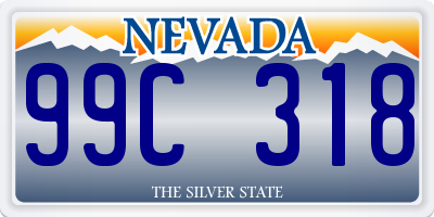 NV license plate 99C318