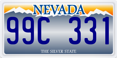 NV license plate 99C331