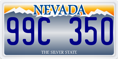 NV license plate 99C350