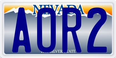 NV license plate AOR2