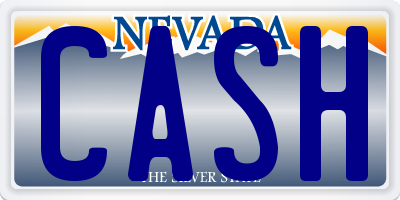 NV license plate CASH