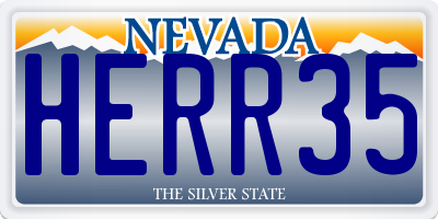 NV license plate HERR35