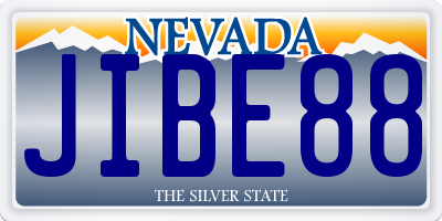 NV license plate JIBE88
