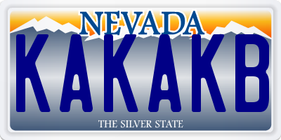 NV license plate KAKAKB