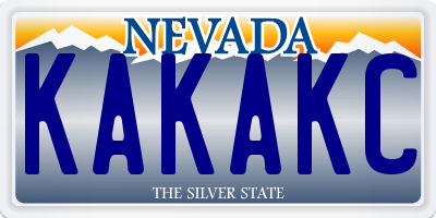NV license plate KAKAKC