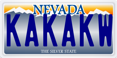 NV license plate KAKAKW