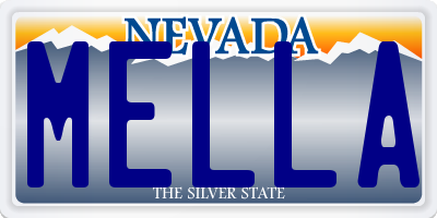 NV license plate MELLA
