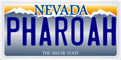 NV license plate PHAROAH