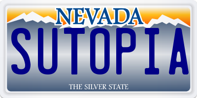 NV license plate SUTOPIA