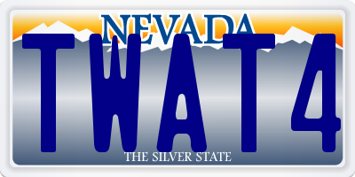 NV license plate TWAT4