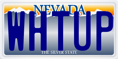 NV license plate WHTUP