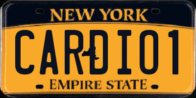 NY license plate CARDIO1